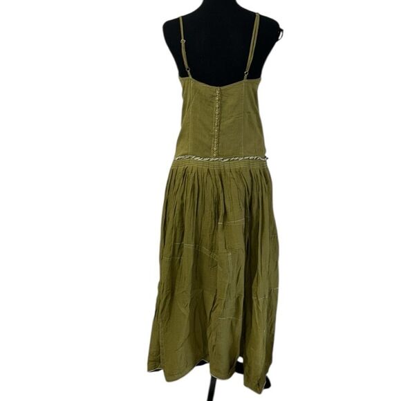 Raga/Chaudry Green Cotton Midi Dress(Size Small) - Picture 2 of 13